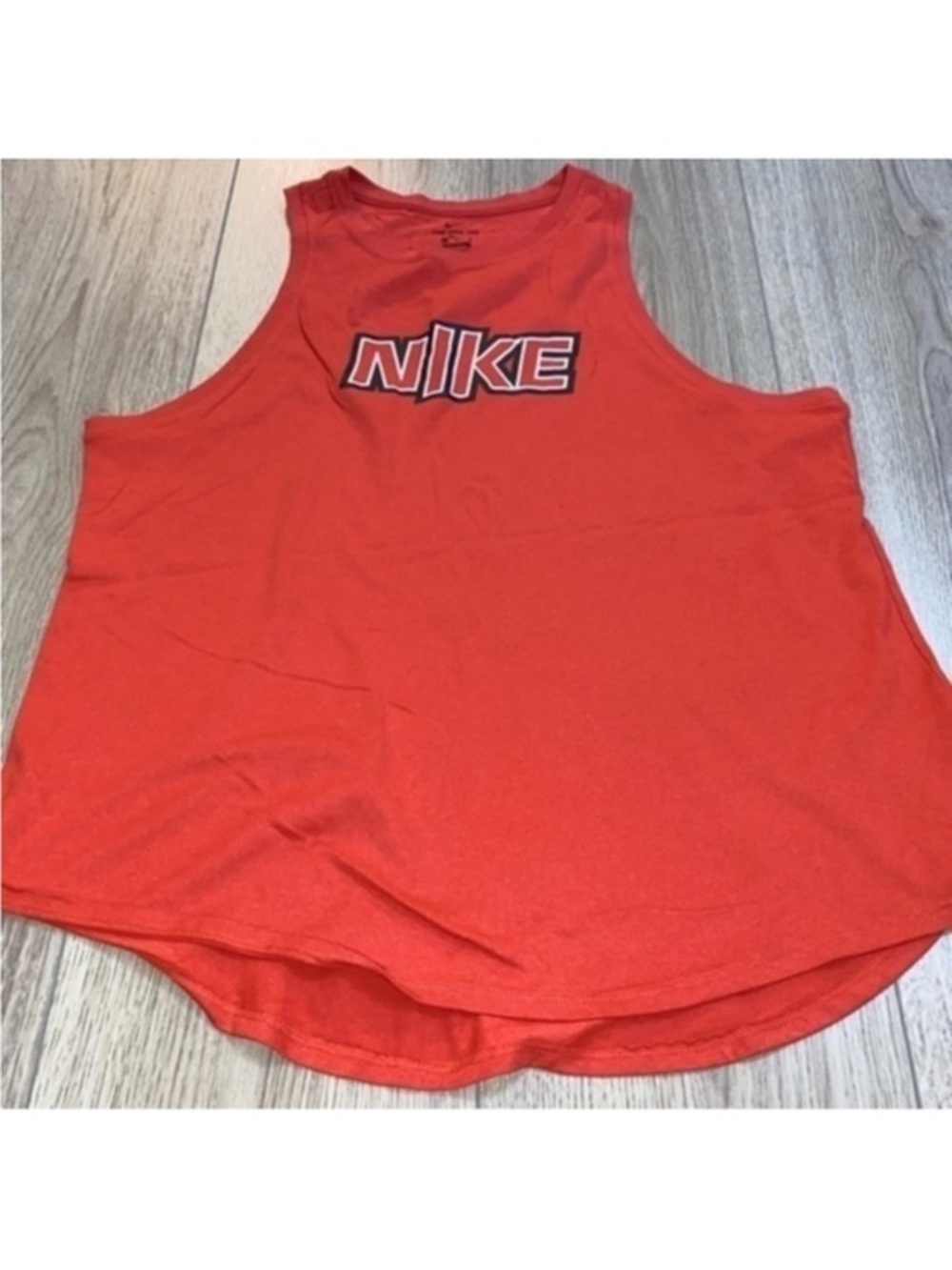 Nike Women's Bright Red Graphic Muscle Tank